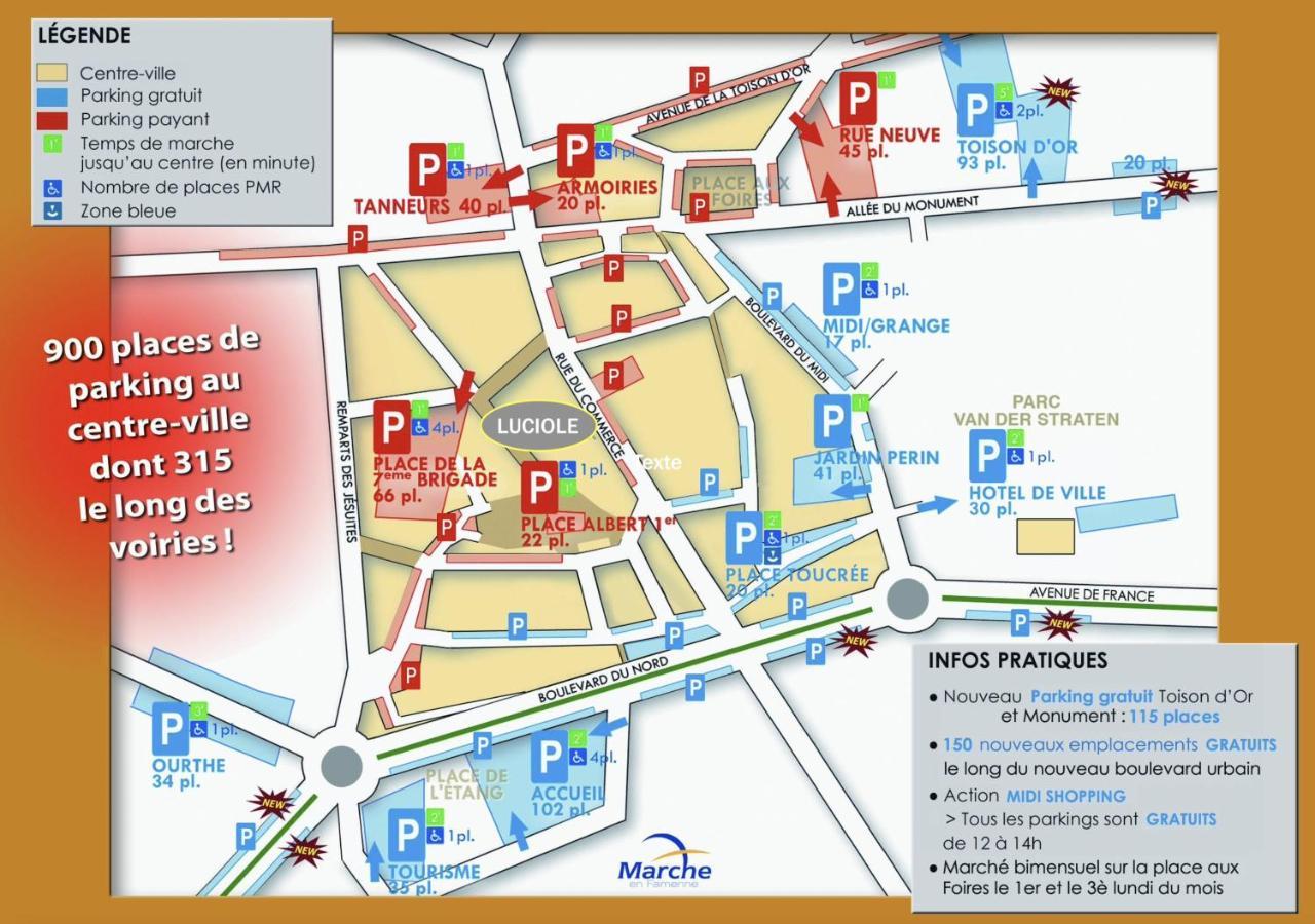 La Luciole Gite Urbain A Marche En Famenne Zewnętrze zdjęcie